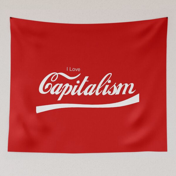 Item preview, I Love Capitalism - Anti Woke - Funny Conservative Capitalism Stickers  designed and sold by WeAreRightStore.