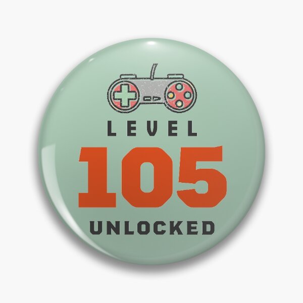 Item preview, Level 105 Unlocked Retro, Funny Video Gamer 105th Birthday Gift, 105 Years Old Vintage designed and sold by Boom-llqb.