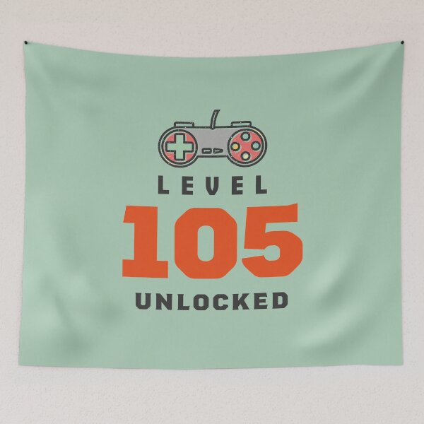 Item preview, Level 105 Unlocked Retro, Funny Video Gamer 105th Birthday Gift, 105 Years Old Vintage designed and sold by Boom-llqb.