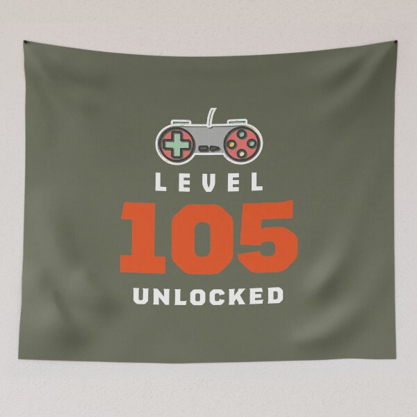 Item preview, Level 105 Unlocked Retro, Funny Video Gamer 105th Birthday Gift, 105 Years Old Vintage designed and sold by Boom-llqb.
