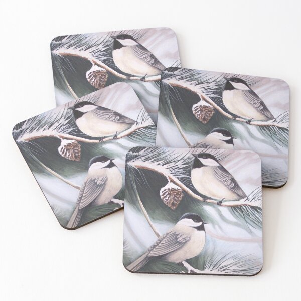Item preview, Black-capped Chickadees designed and sold by Nathalie Fortier.