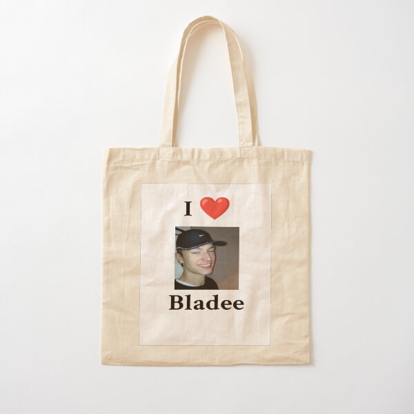 I Heart Bladee Cotton Tote Bag