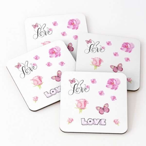 Item preview, Roses stickerpack with love words designed and sold by Bossmommy84.