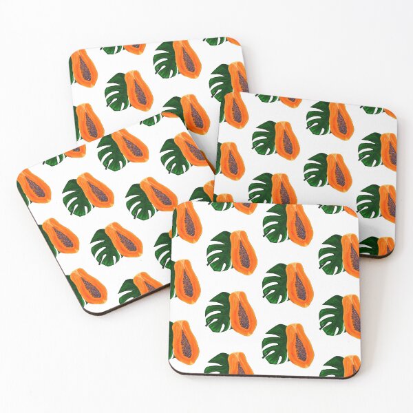Item preview, Papaya and Monstera  designed and sold by KeepPlantsHappy.