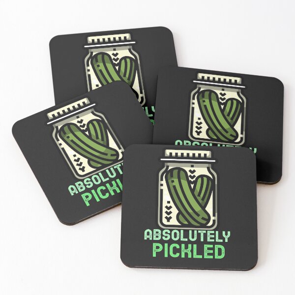 Absolutely pickled Coasters (Set of 4)