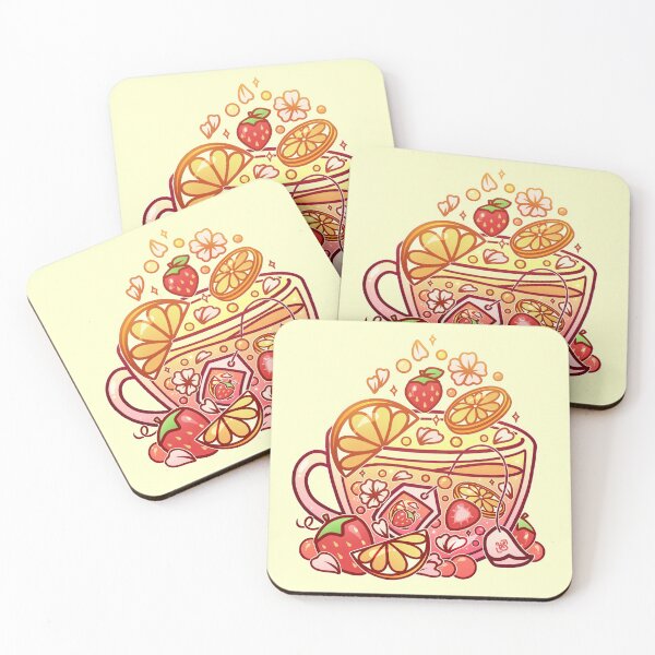 Item preview, Sparkling Strawberry Lemonade Teacup designed and sold by heysoleilart.