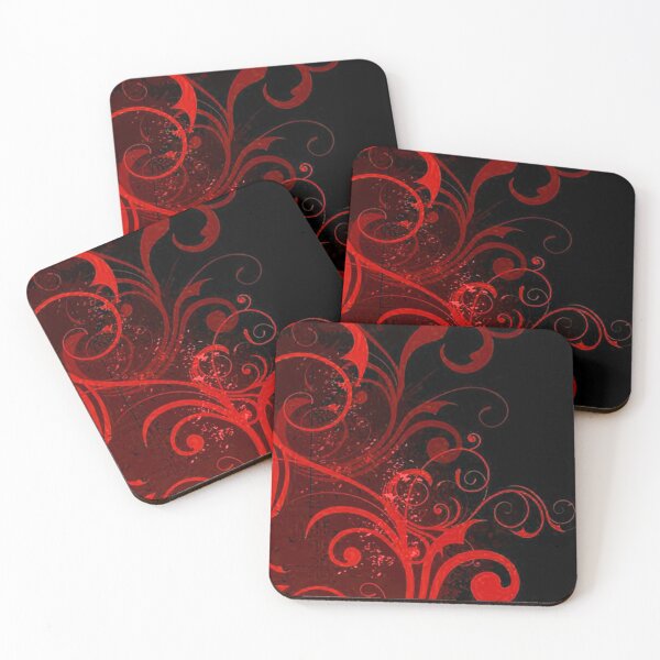Artikelvorschau, Stilvolles abstraktes Blumenmuster - Crimson entworfen und verkauft von NexusArts.