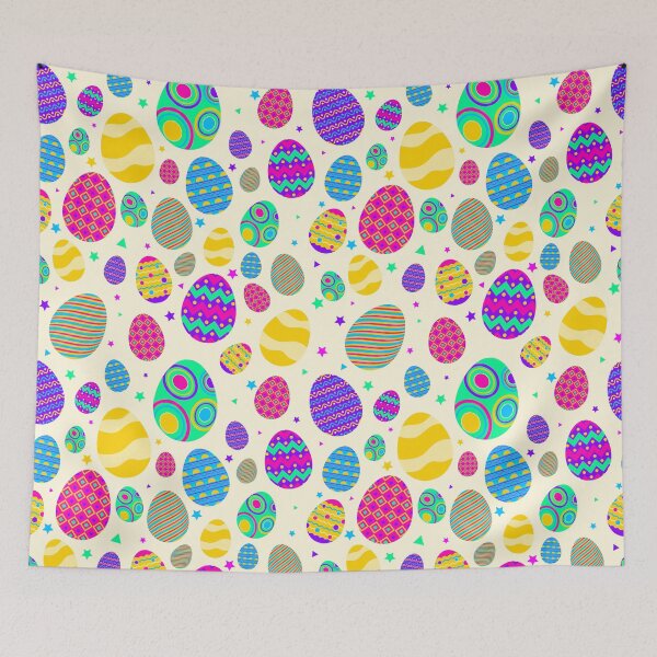 Item preview,  Colorful Easter design  Egg Easter egg Pattern, Easter elements, holidays, textile designed and sold by quickkdesign.