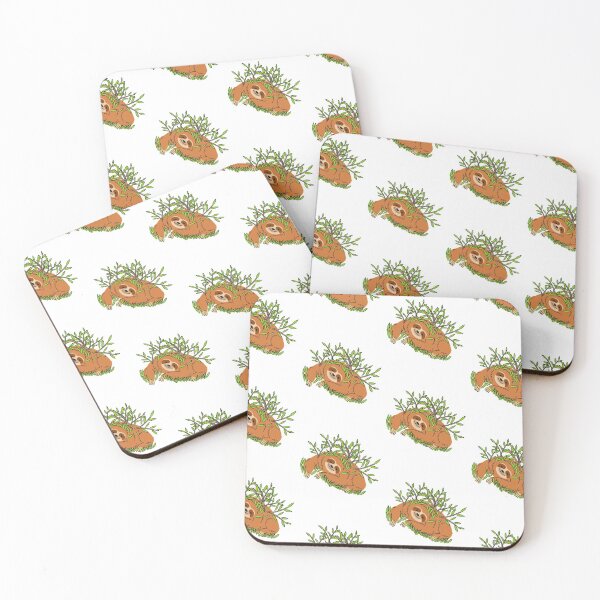 Item preview, Sloth with Leaves designed and sold by KeepPlantsHappy.