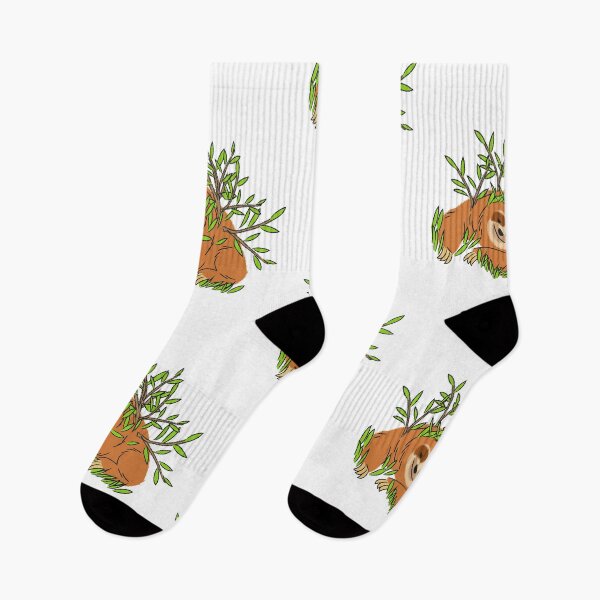 Item preview, Sloth with Leaves designed and sold by KeepPlantsHappy.