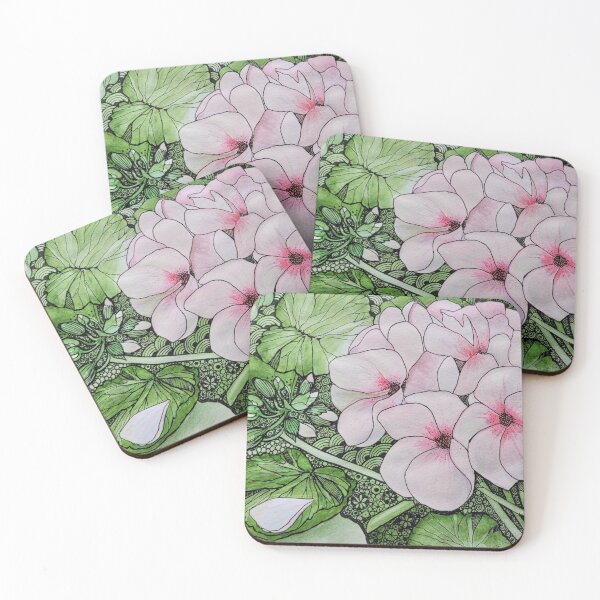 Item preview, Geraniums in Pink designed and sold by Nathalie Fortier.
