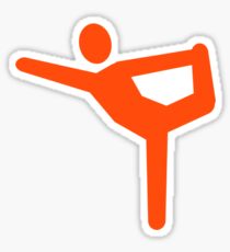 Yoga gymnastics symbol Sticker