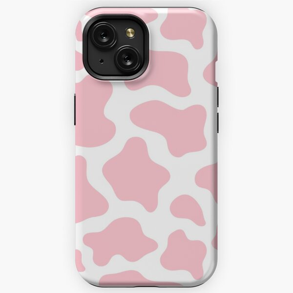  iPhone 12/12 Pro Cute Pink Strawberry Cow Print Kawaii