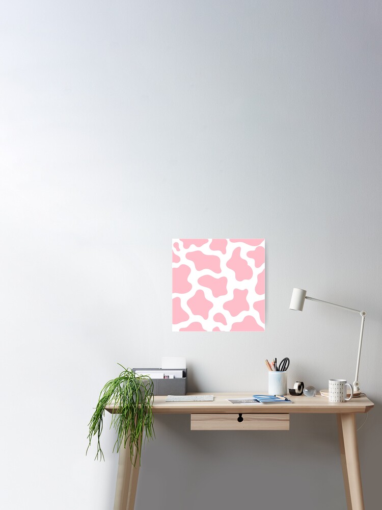 Pink Cow / Paint, Art, Color, Typography Art, Kunstdruck Poster, Wall-art -   Canada