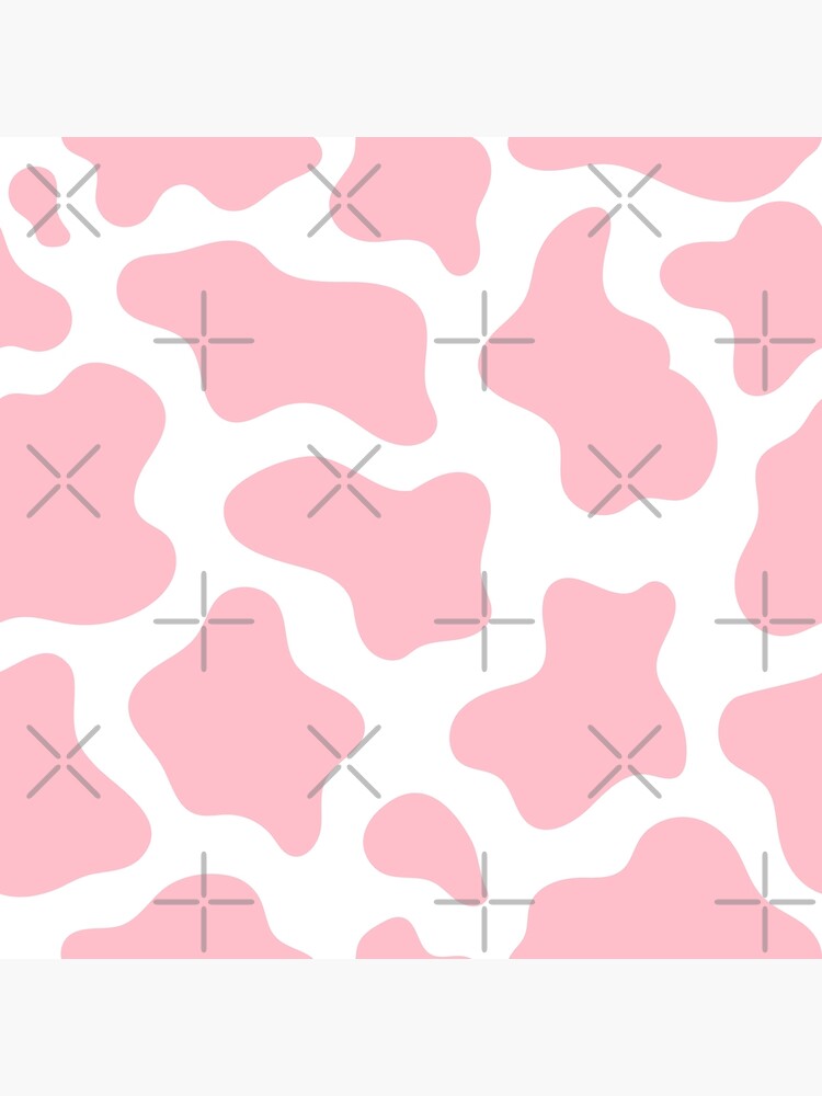 Cow print, pink, design, pattern, animal, baby pink, simple, cute