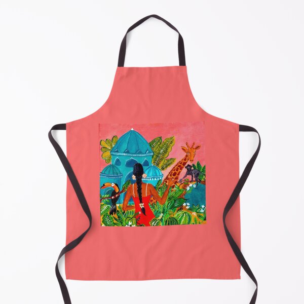 Item preview, Jungle Queen under the Pink Skies-Forest illustration designed and sold by CrackPotByCPS.