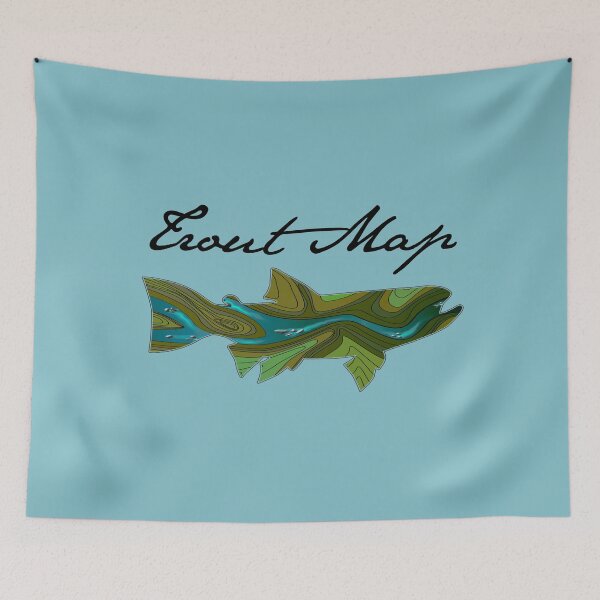 Item preview, Trout Map designed and sold by MikaelJenei.