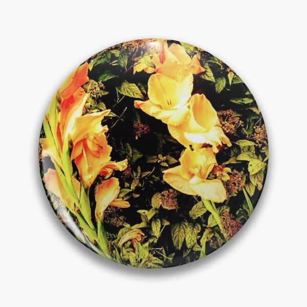 Artikelvorschau, Orange Gladiole gegen Laub-Hintergrund-Design entworfen und verkauft von EarthArtDesigns.