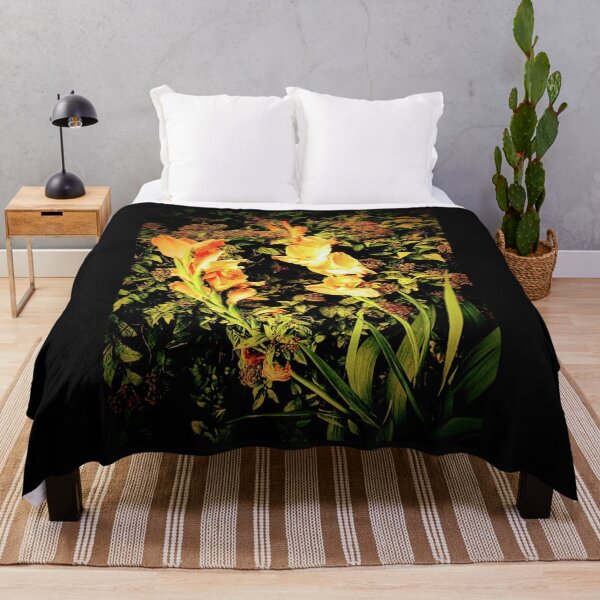 Item preview, Orange Gladiolus Against Foliage Background Design designed and sold by EarthArtDesigns.