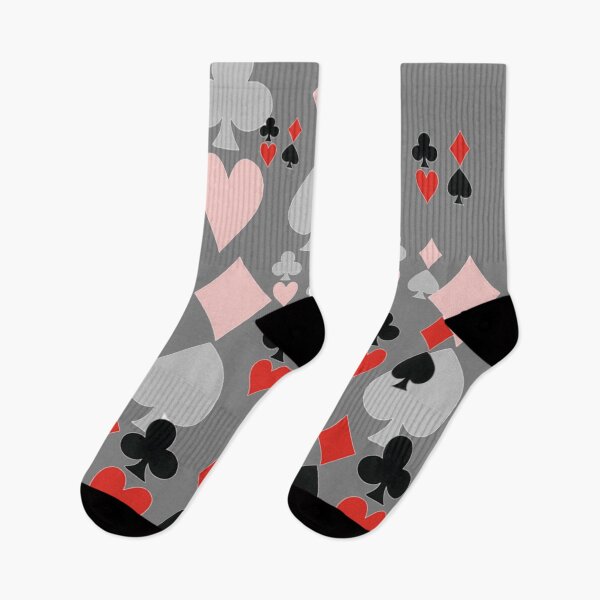 Item preview, CASINO NIGHT'S CARD SUITES GREY ART designed and sold by sharlesart.