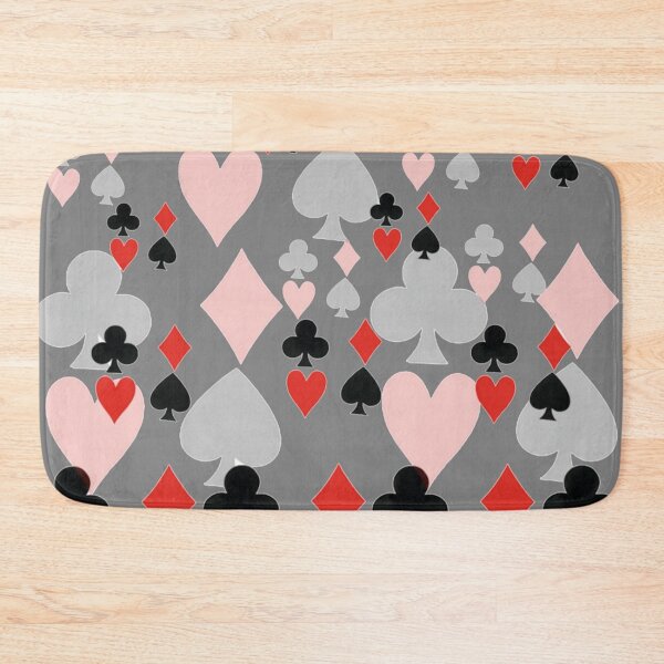 Item preview, CASINO NIGHT'S CARD SUITES GREY ART designed and sold by sharlesart.