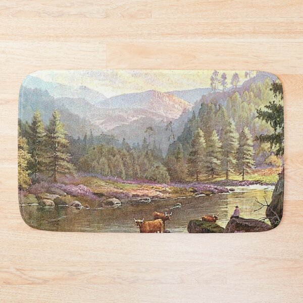 Item preview, Vintage Illustration of The River Dee (above Balmoral) designed and sold by yourscotland.