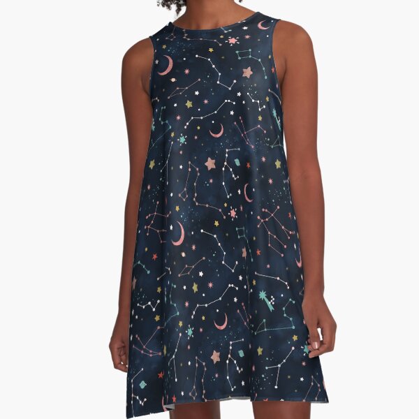 Starry Sky A-Line Dress