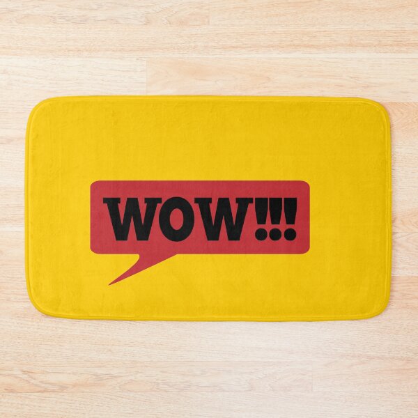 Item preview, WOW Message bubble with emotional text Wow Retro speech bubble with red and black words. designed and sold by Tae Mi.