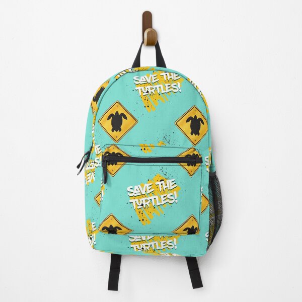 Item preview, Save The Turtles Sign Seamless Pattern designed and sold by KrisSidDesigns.