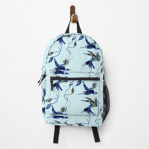 Item preview, Ocean waves abstract hummingbirds designed and sold by TitaCris.