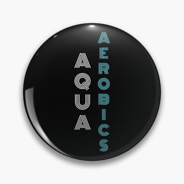 Item preview, Aqua Aerobics stylish blue and white typography | Gifts for water aerobics lover designed and sold by Violet Treasures.
