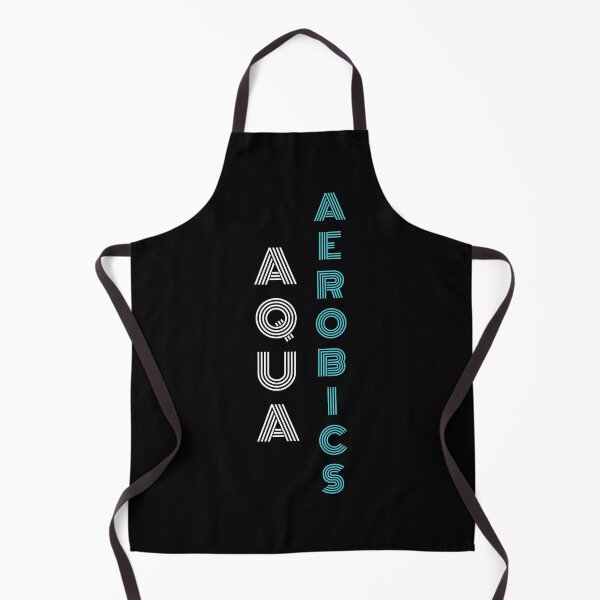 Item preview, Aqua Aerobics stylish blue and white typography | Gifts for water aerobics lover designed and sold by Violet Treasures.