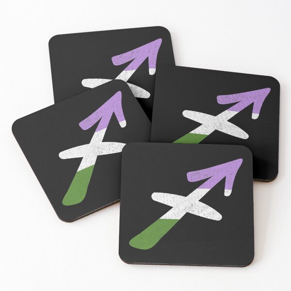 Item preview, Genderqueer Sagittarius Pride Flag Zodiac Sign designed and sold by Patrick Hiller.