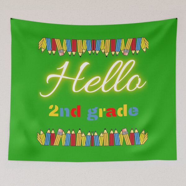 Item preview, Hello second grade designed and sold by Takemeforaride.