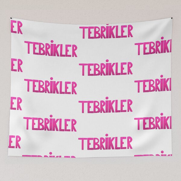 Item preview, Tebrikler mesajı - pembe / congratulations Turkish - pink designed and sold by Nadia Arsky.