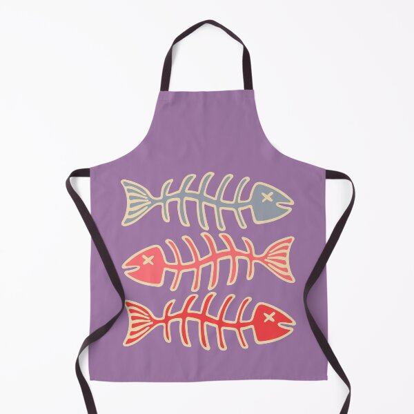 Item preview, FISH BONES in Purple Pink and Red - UnBlink Studio by Jackie Tahara designed and sold by Jackie Tahara of UnBlink Studio.