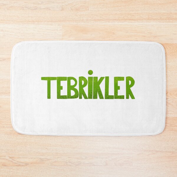 Item preview, Tebrikler mesajı - yeşil  / congratulations Turkish - green designed and sold by Nadia Arsky.