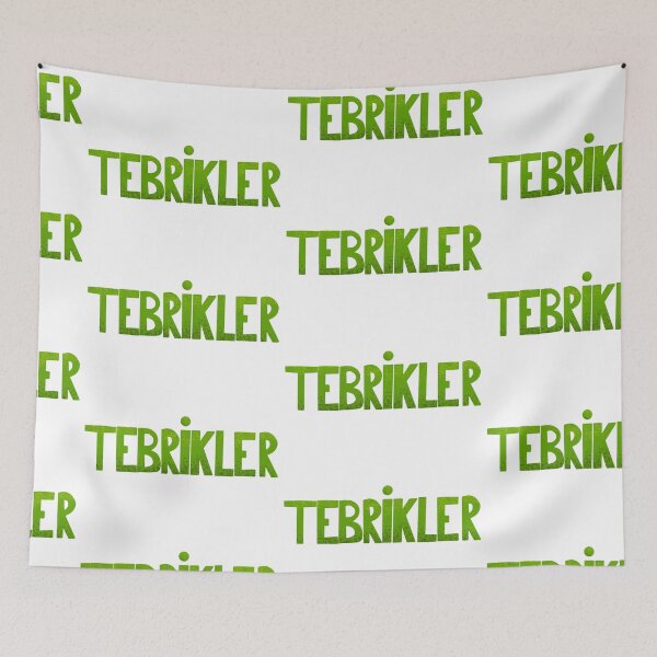 Item preview, Tebrikler mesajı - yeşil  / congratulations Turkish - green designed and sold by Nadia Arsky.