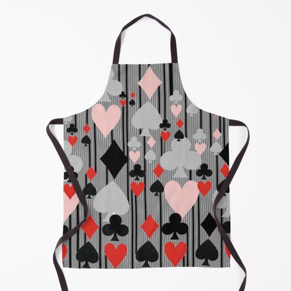 Item preview, CASINO NIGHT'S CARD SUITES STRIPES GREY ART designed and sold by sharlesart.