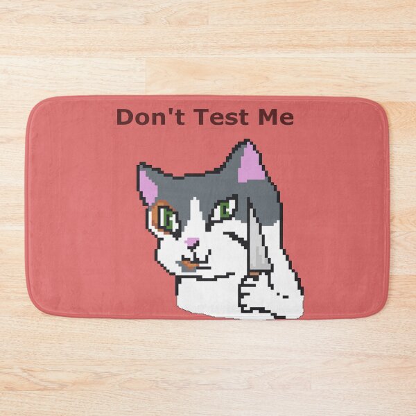 Item preview, Don't Test Me Calico Cat Pixel Funny Art designed and sold by TheHotTrain.