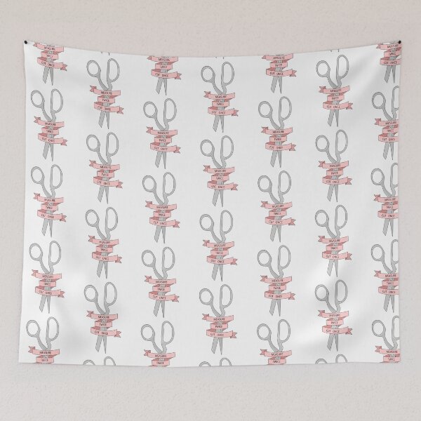 Item preview, Measure twice cut once designed and sold by PeachCatDesigns.