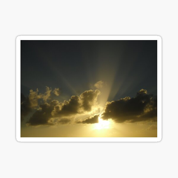 Light through the clouds Sticker