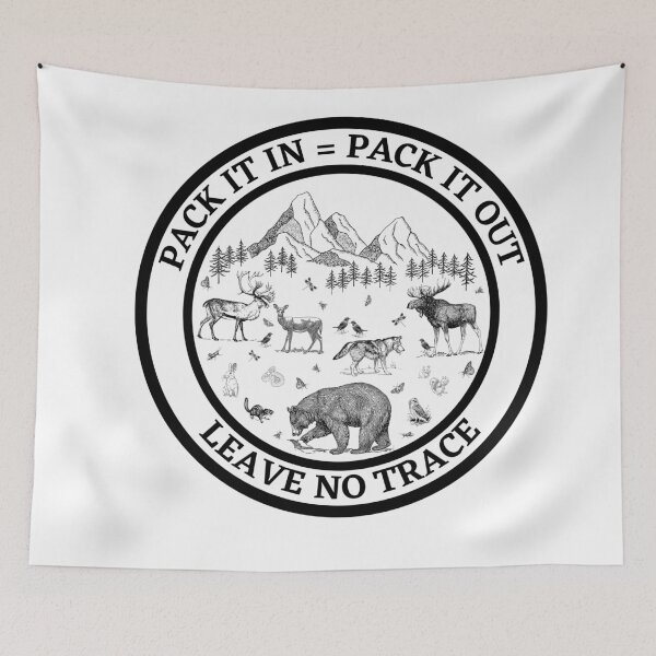 Item preview, Forest Ethics Leave no Trace Outdoors Backpacking Hiking designed and sold by MountainShadow.