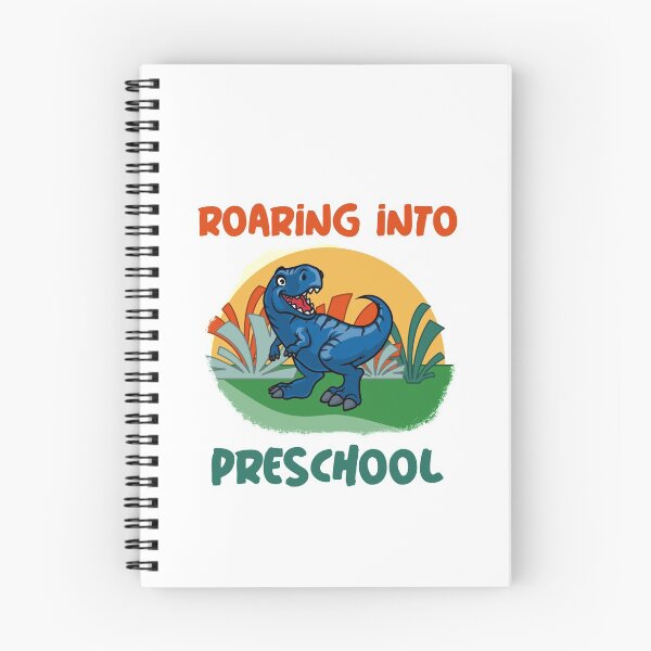 Item preview, Roaring into preschool blue designed and sold by Cattigal.