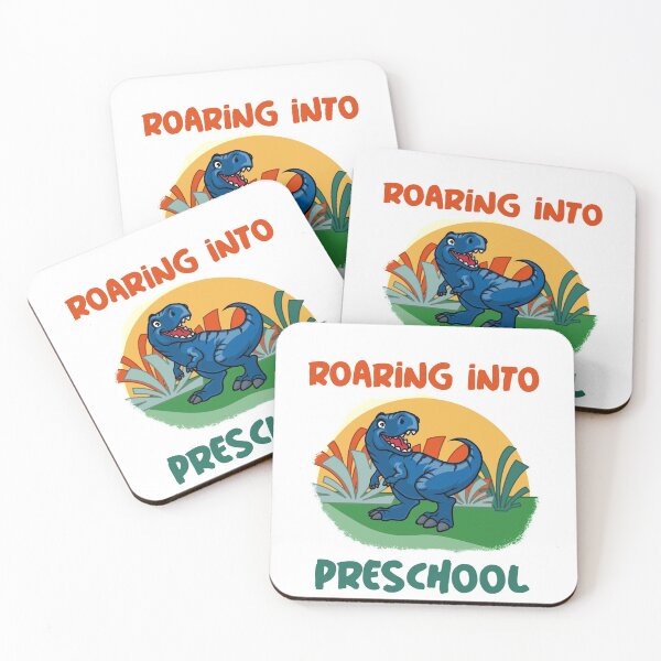 Item preview, Roaring into preschool blue designed and sold by Cattigal.