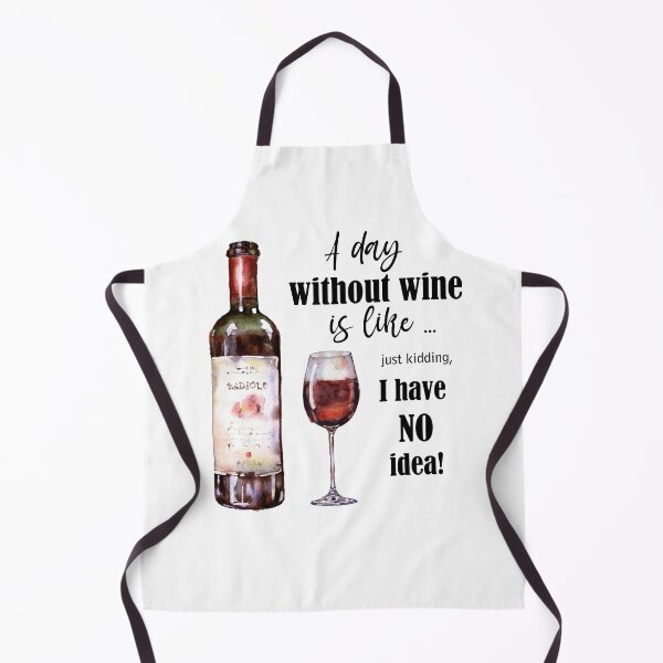 Item preview, Wine lover finny quotes A day without wine designed and sold by Zavyalova-art.