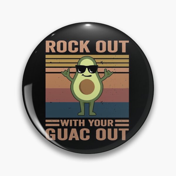 Item preview, Rock Out With Your Guac Out Avocado designed and sold by RaymondPurves.