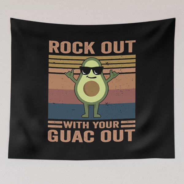 Item preview, Rock Out With Your Guac Out Avocado designed and sold by RaymondPurves.