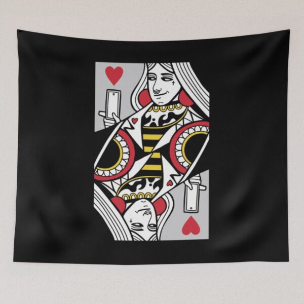 Item preview,  Poker Queen Of Hearts Playing Card Funny Casino Texas Hold Em designed and sold by larspat.