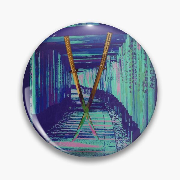 Item preview, Musashi Inspired Oil Painting in Neon and Purple  designed and sold by CheHojas.